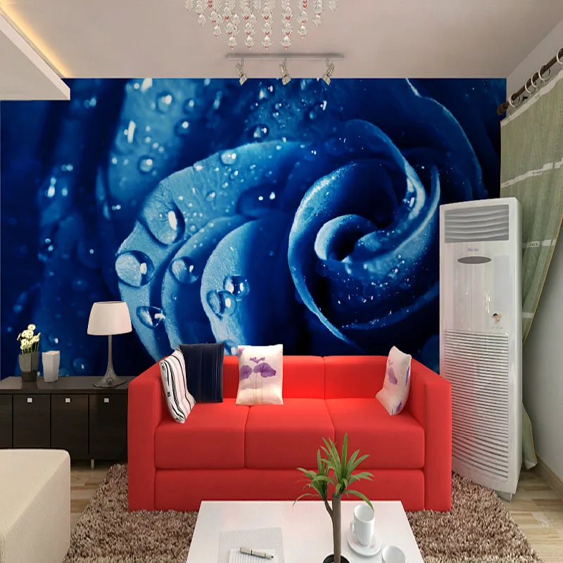 Wholesale 3d Flower murals sofa background wall murals wall paper