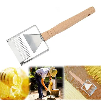 

Uncapping Fork Iron Honeycomb Honey Scraper Wooden Handle Beekeeping Tool Apicultura Equipment Uncapping fork