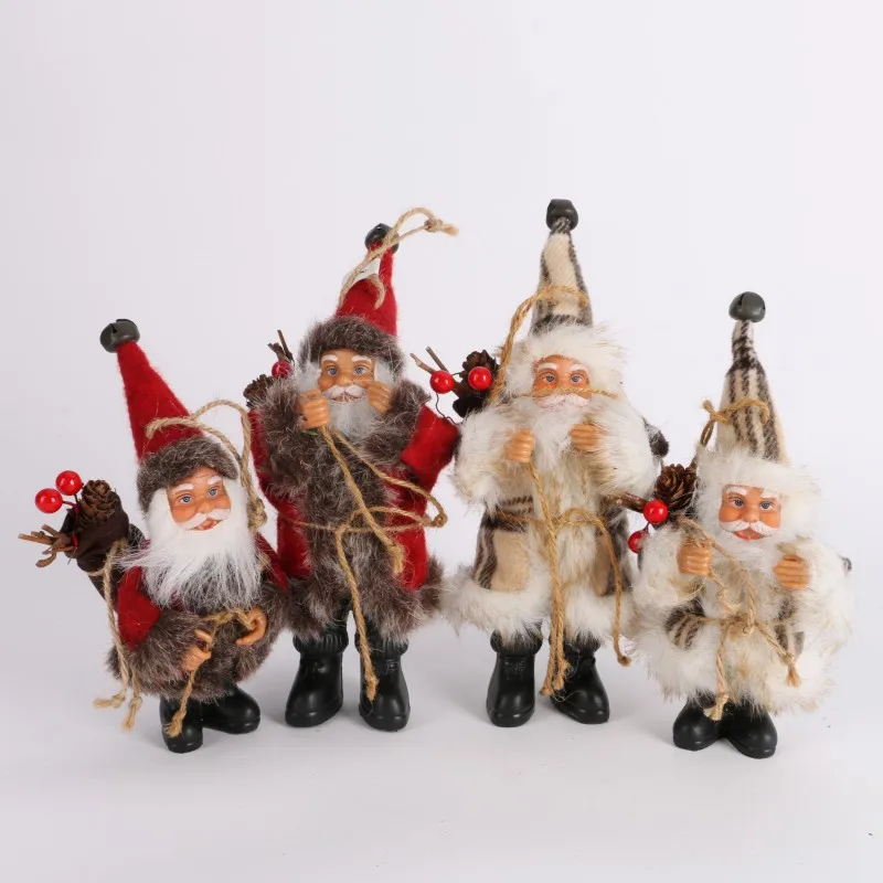 

Christmas Santa Claus Doll Toy Christmas Tree Ornaments Decoration Exquisite For Home Xmas Happy New Year Gift 2019