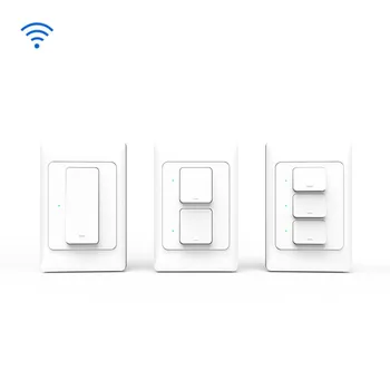 Tobago Wifi Push Button Wall Light Switch Us Au 1 2 3 Gangs