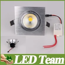 Гарантия 3 Года+ Супер Яркий 7 Вт 10 Вт Затемнения Cob светильники 120 Угол1*7 Вт 1*9 Вт Водить Вниз с Света Теплый/Холодный Белый AC 110-240 В