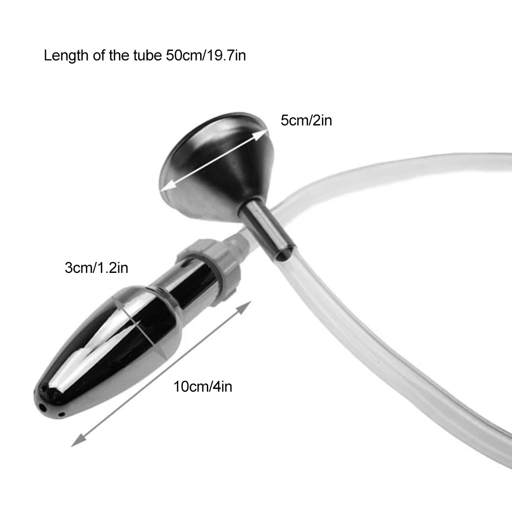 Mini Funnel Enema Vaginal Anal Cleaning Tube Cleaner Douche Enema Anus Butt Plug Nozzle Anal Sex Toys For Men Women Gays