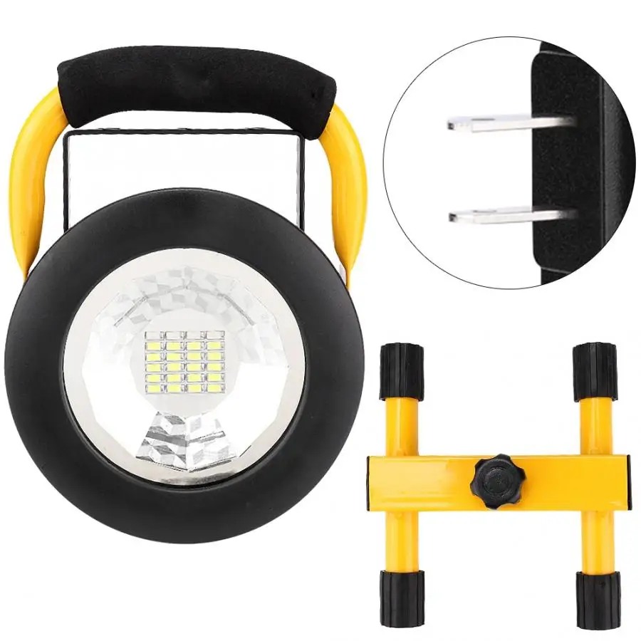 

AC110V-240V Portable Outdoor LED Camping Lamp Waterproof Work Light Rechargeable Flood Light Searchlight