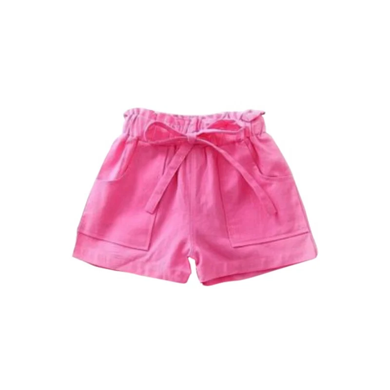 

Summer Children Cotton Shorts Girl Clothes Baby Fashion Pants Bow-Knot Princess Shorts For 3-8 Years Old