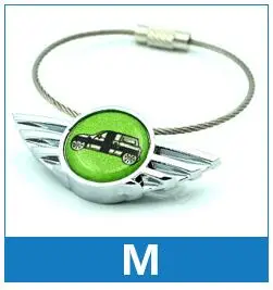 Airspeed автомобильный брелок для ключей, брелок для Mini Cooper JCW Clubman Countryman R50 R53 R55 R56 R60 R61 F54 F55 F56 F60 - Название цвета: M