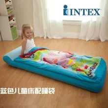 INTEX children s inflatable mattress single thickening air mat bed break cushion with sleeping bag font