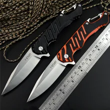 Y-START карманный нож LK5020 дятел 440C Лезвие G10 Ручка для кемпинга охоты и EDC с карабином