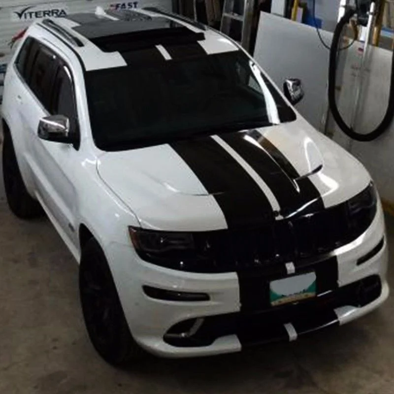 Набор наклеек в полоску для Grand Cherokee зеркальное покрытие крыло капот Лифт
