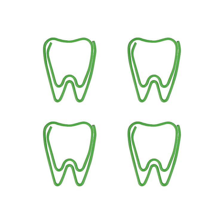 Зубные скрепки для бумаги необычной формы, булавки, скрепки, декоративные скрепки для бумаги, милые офисные зажимы, кавайные канцелярские принадлежности, офисные, кавайные скрепки