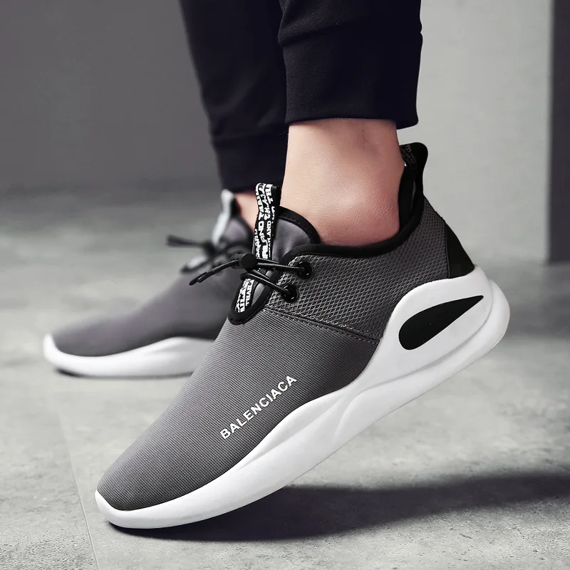 

Fashion Sneakers Men Casual Shoes Breathable Air Mesh Mans Footwear Male Shoes Summer Hard-Wearing Solid Oxford Sneakers AET641