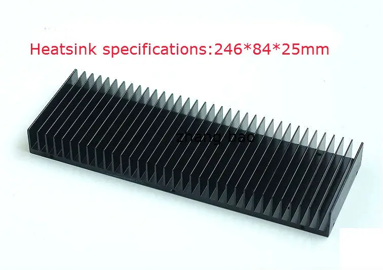 

1pcs aluminum E Heatsink for Power amplifier DIY 246mm*84mm*25mm