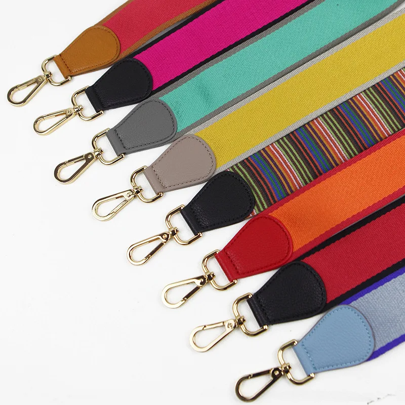 

Botom Brand New Arrival Wide Canvas Webbing Strap Bag Accessories European Style Women Handbag Handle Strap Shoulder Strap