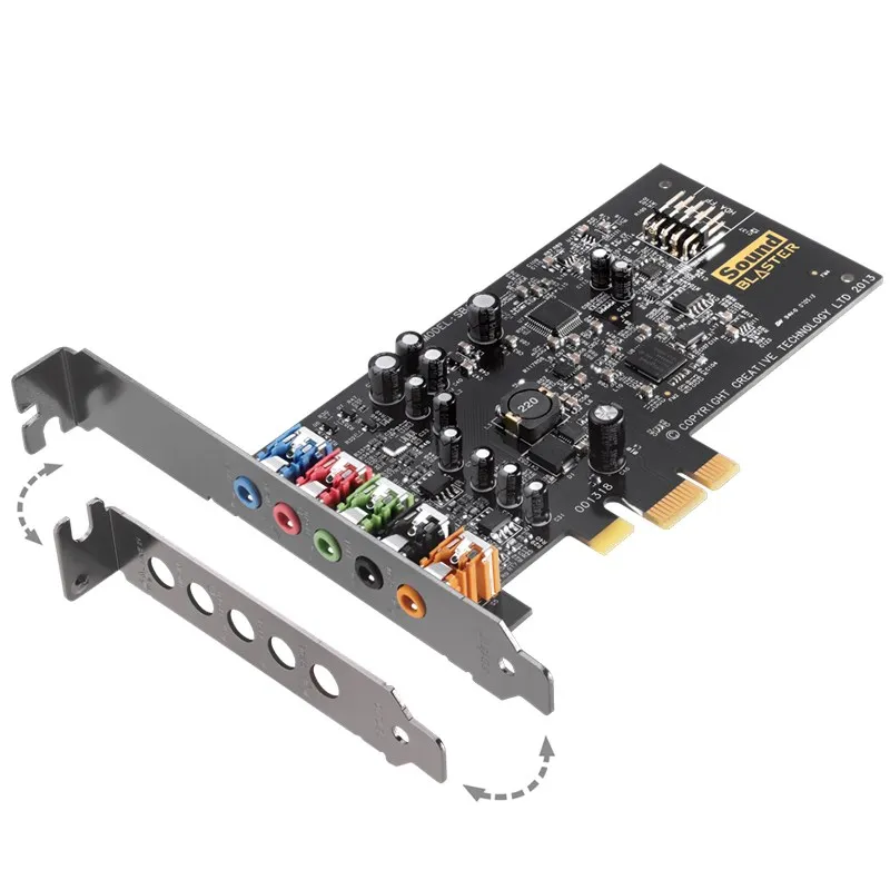 Креативная звуковая карта Sound Blaster Audigy FX PCIe 5,1 с высокопроизводительным усилителем для наушников