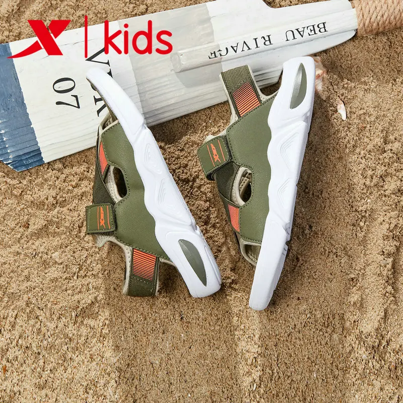 

681215509239 Xtep 2019 summer boy sandals children's shoes big boy student male beach shoes