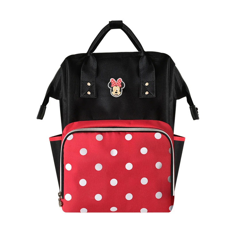 Disney, сумка для мамы, женская, многофункциональная, подгузник, детская, USB, бутылка, изоляция, сумка для беременных, большая емкость, рюкзак для подгузников, красный