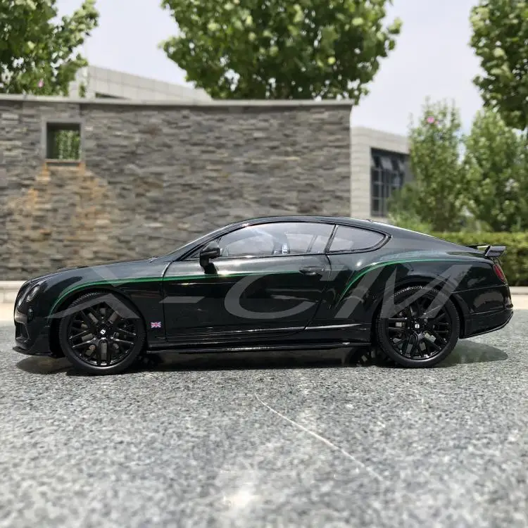 Литая под давлением модель автомобиля Почти настоящий Bentley Континентальный GT3-R ограниченная 1:18(зеленый)+ маленький подарок