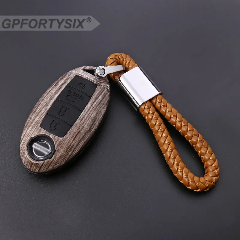 

Carbon Fiber Car Key Chain Cover Case For Nissan Qashqai J11 X-Trail t30 t31 t32 Pathfinder Tiida Teana Note Juke 2014 2015 2016