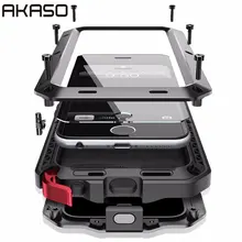 AKASO Luxury Doom Armor Heavy Duty Case Metal Case Shockproof For Samsung S5 S6 S6 edge S7 S8 S8plus Note 8 case