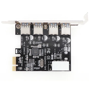 

4 Port Usb 3.0 Pci-E Expansion Card Pci Express Pcie Usb 3.0 Hub Adapter 4-Port Usb3.0 Controller Usb 3 0 Pci E Pcie Express