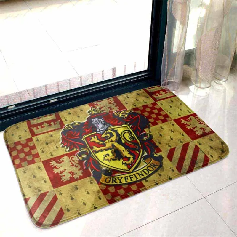 

Lannidaa Magic School Letter Cartoon Cool Rug Anti Slip Home Door Floor Outdoor Kitchen Bathroom Bedroom Carpet Mat 60X40CM