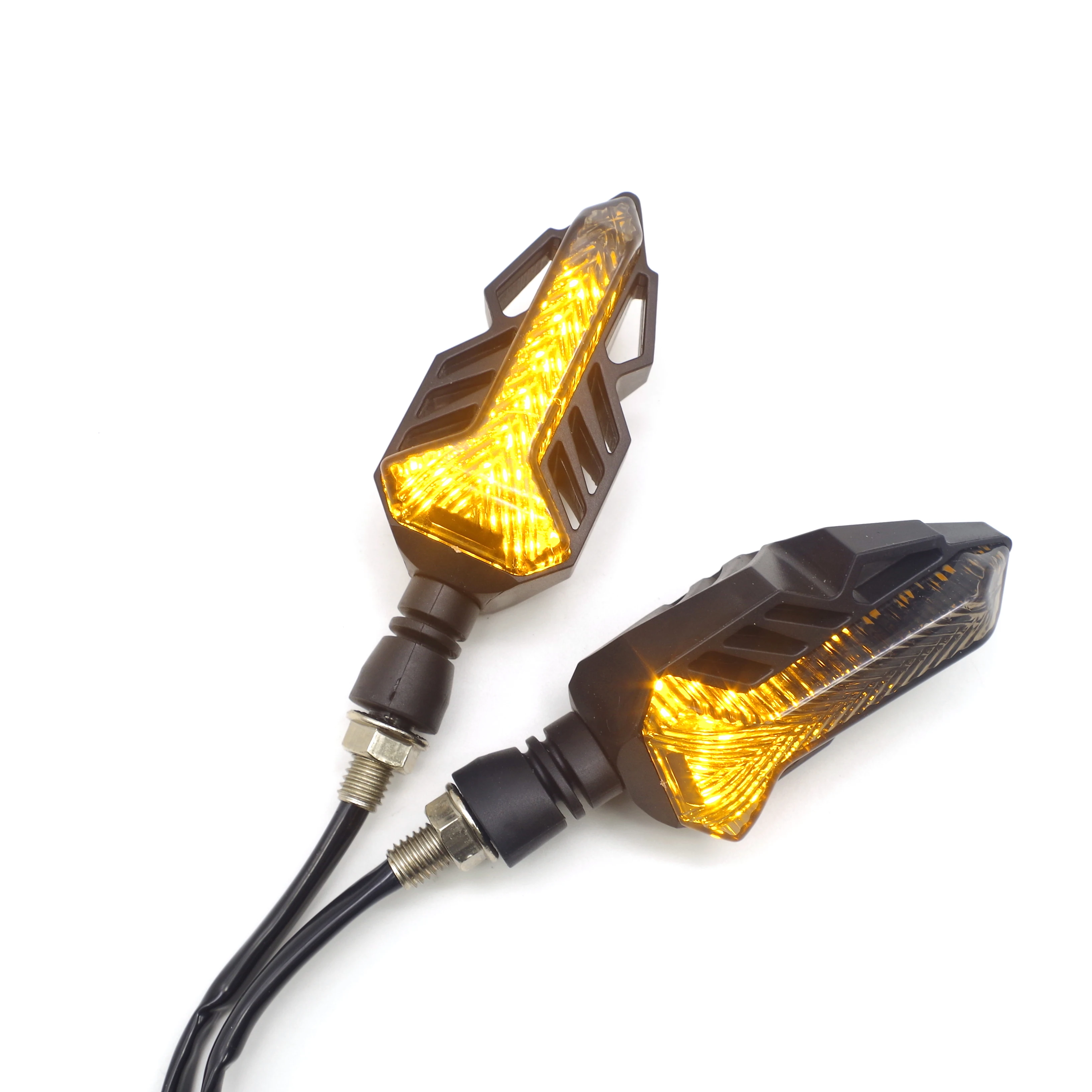 

LED Motorcycle Turn Signal Lights Amber Indicators clignotant moto FOR yamaha fz6n honda crf 250l shadow 1100 suzuki marauder