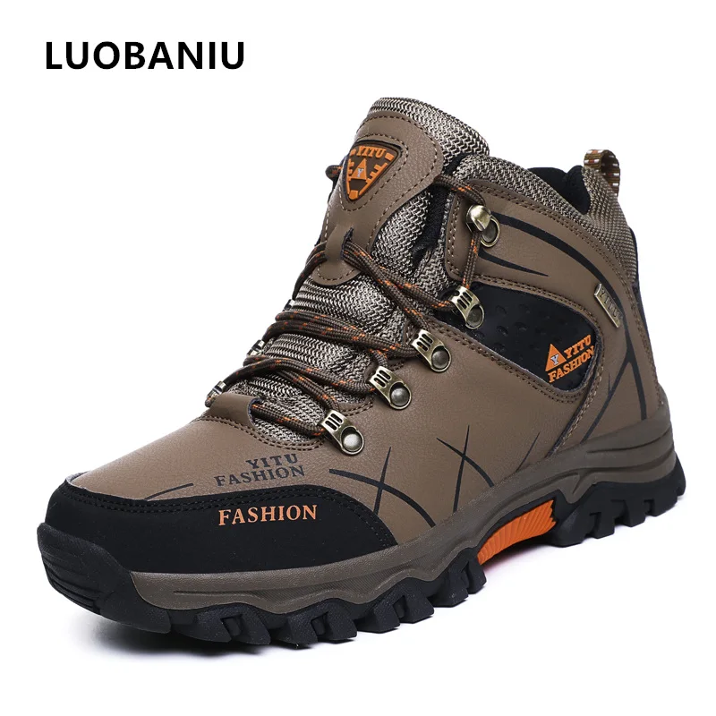 

2018 New Arrivals Outdoor Men Boots +Fur Warm Snow Men Shoes Wither leisure Ankle Boots Botas Hombre Men Plus Size 39-47