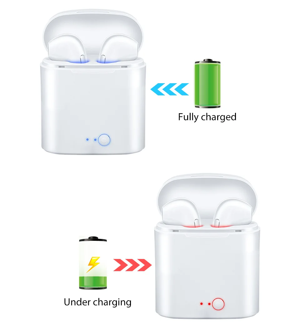 YODELI Airpods Bluetooth Earphone I7S TWS Twins Wireless Headphones Bass Headset With Microphone For iPhone 6 7 8 S Xiaomi Phone (8)