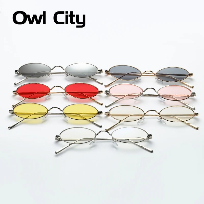 Женские Маленькие Круглые Солнцезащитные очки Owl City винтажные брендовые