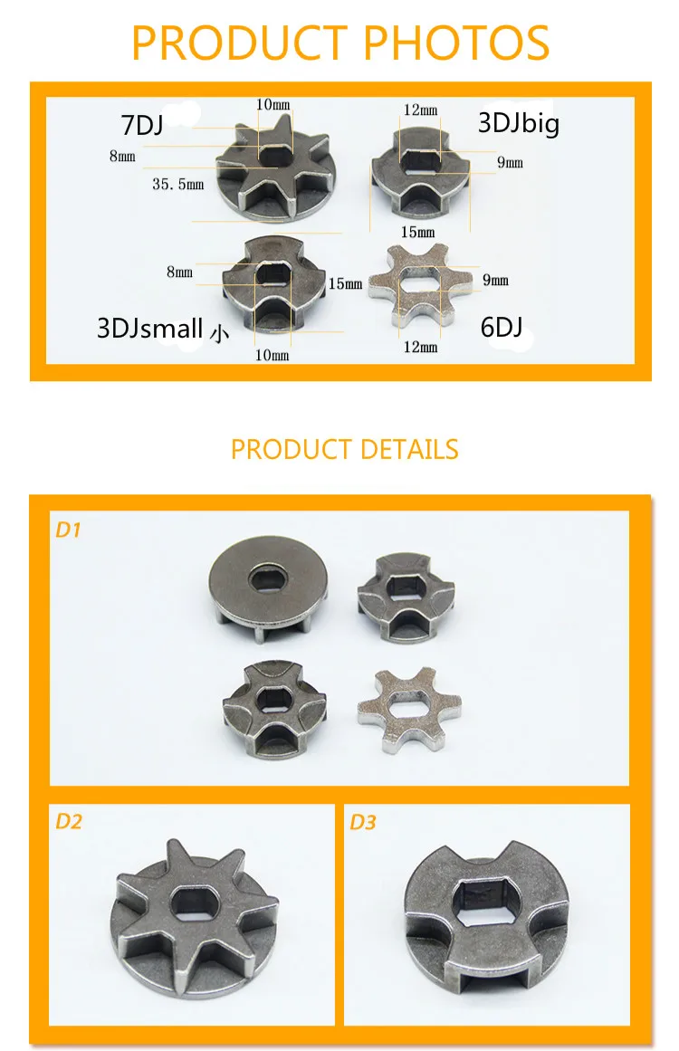 2 шт. Шестерни звездочки приводного заменить звездочки для 405/5016/6018 Шестерни Звездочка Электрическая цепная пила