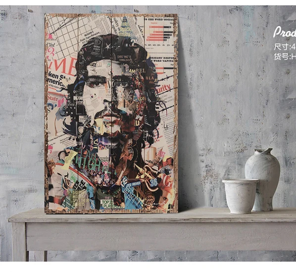 60 Cm Top Cool Wooden Decor Art Che Guevara Vintage Wood Painting 60 Cm Top Cool Wooden Decor Art Che Guevara Vintage Wood Painting Drawing Home
