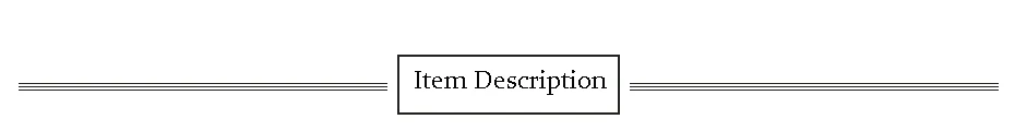 Item Description 1