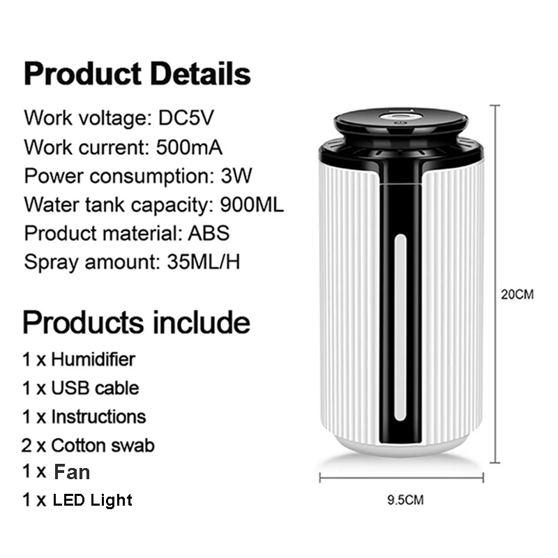 900ML-Large-Capacity-Smart-Ultrasonic-Air-Diffuser-Essential-Oil-Aroma-Aromatherapy-Humidificador-USB-LED-Cool-Mist (2)