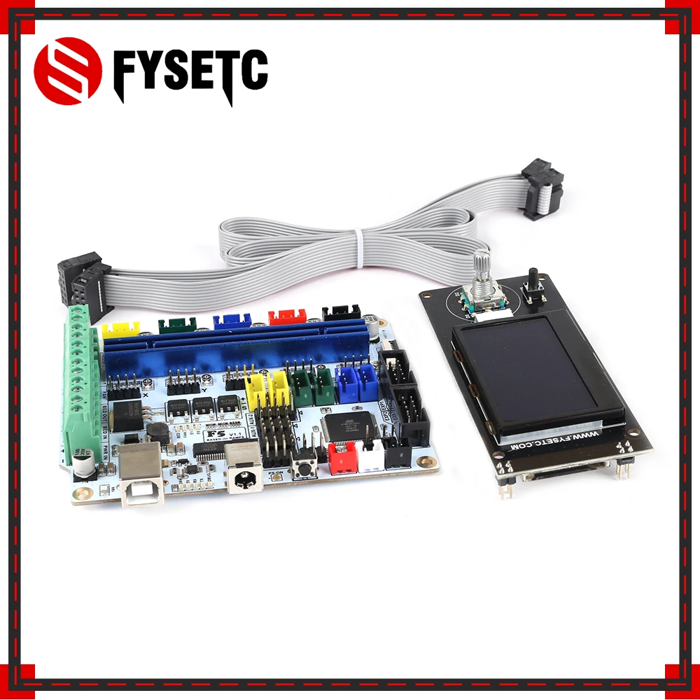 Плата для 3D-принтера F5 V1.2 плата управления ATMEGA 2560 материнская плата с MINI12864 mini 12864 ЖК-экран поддерживает Marlin DIY