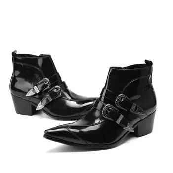 

Winter Men Shoes Genuine Leather Boots Fashion Casual Boots Plus Size 38-47 Men Shose Ankle Boots Military Motorcycle Boots
