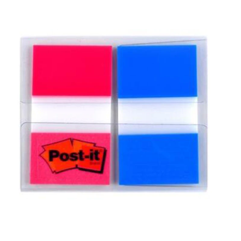 Etiqueta indicadora de gran tamaño, notas adhesivas de índice de 2 colores, clasificación, almohadilla de notas, marca grande, fiable, 3M, 25mm x 44mm