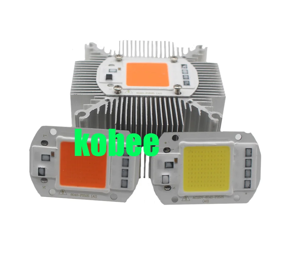 

LED COB Bulb Lamp 20W 30W 50W LED Chip 220V 110V Smart IC integrated Driver Cold/Warm White/full spectrum With Heatsink