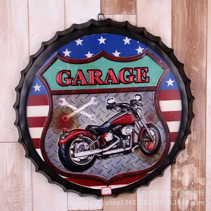 10pcs Lot Retro Motorcycle Happy Days Garage Route 66 Bottle Cap