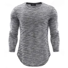 HEFLASHOR, тонкая весенняя Мужская футболка, повседневная, с длинным рукавом, мужские Топы И Футболки, хлопок, Camisetas Hombre, Мужская Уличная одежда