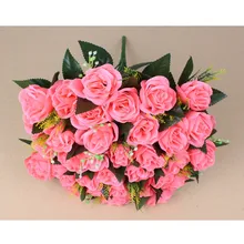 1 шт. 36 глава довольно арбуз красный искусственные цветы шелк выросли декоративные цветы вечерние день Святого Валентина украшения дома принадлежности