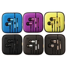 Тканевый кабель высокого качества для XIAOMI 3 поршневые металлические наушники с микрофоном для XIAOMI для Iphone samsung для htc в коробке