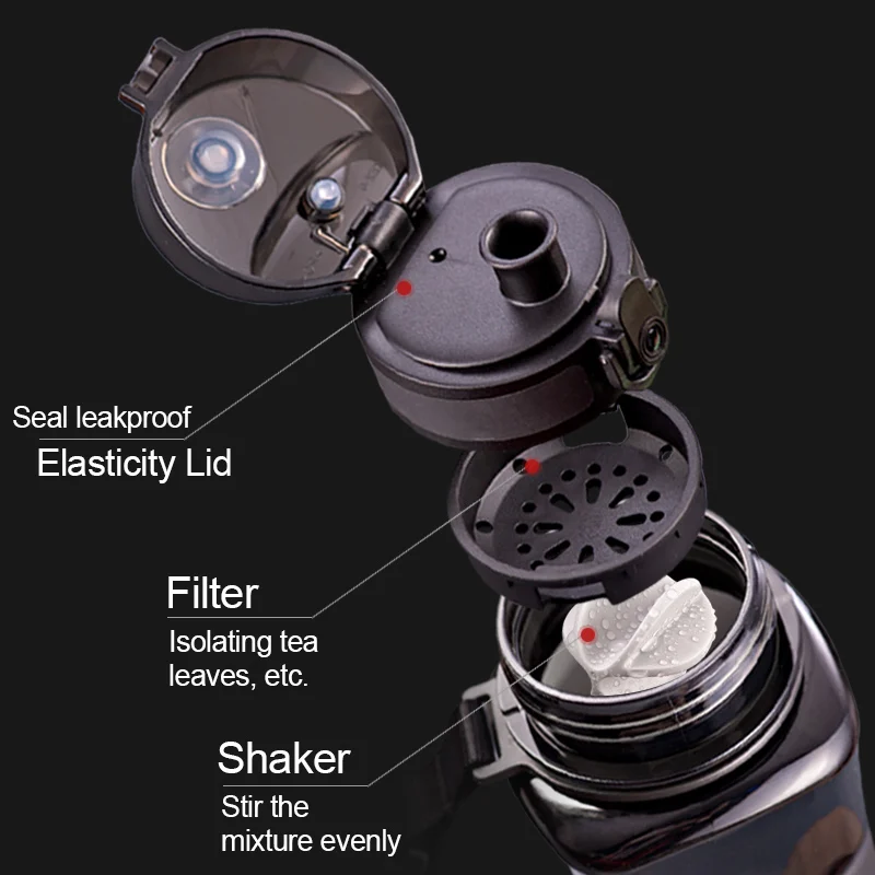 Water Bottle Sports Water Bottle Sports Bottle Shaker Bottle Plastic Water Bottle Water Bottle Protein Shaker Creative 350/500ml Portable Plastic Drinkware BPA Free