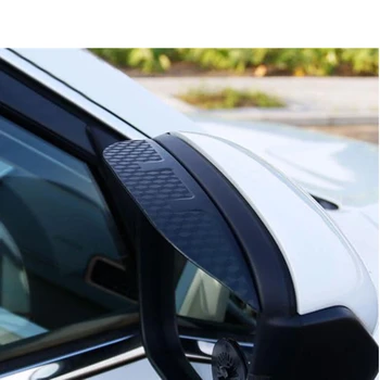 

Stick Rear Rearview Glass Mirror Trim Rain Eyebrow Shield Sun Visor Shade Plastic Frame For Suzuki Vitara 2016 2017 2018 2019