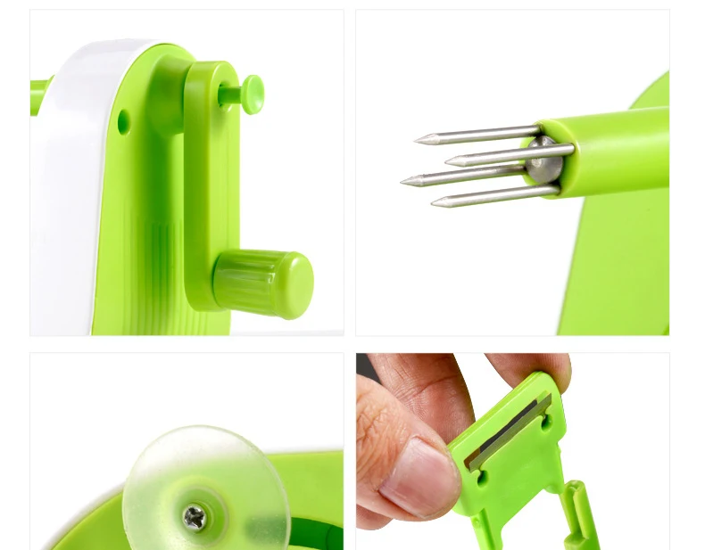 TUUTH Stainless Steel Apple Peeler Slicing Machine Hand-Cranked Apple Fruit Peeled Tool Creative Home Kitchen Tools B15