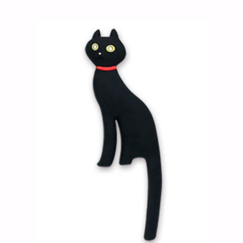 

Cute Cat Fridge Magnet Souvenir Rack Creative Refrigerator Sticker Wall Mount Keys Hook Magnets For The Board Hanger Home Decor