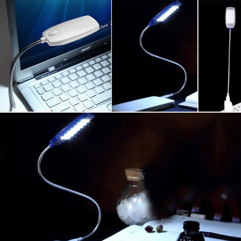 1 шт. синий яркий 28 светодиодный USB мини свет гибкая компьютерная лампа ноутбук стол для компьютера чтения розовый