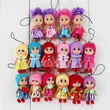7-8 см 16 шт./лот мини-ddung кукла лучшая игрушка; подарок для девочки путать кукла-брелок для ключей телефон подвесной орнамент
