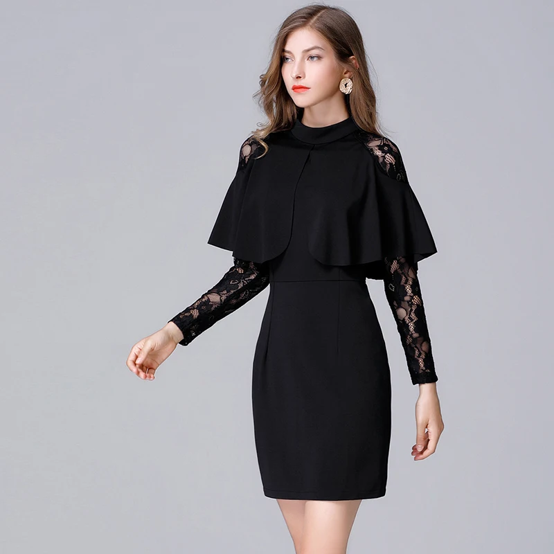 Us 256 20 Off2019 Wanita Renda Kain Perca Jubah Lengan Gaun Plus Ukuran Cape Desain Gaun Pesta Hitamwarna Merah In Gaun From Pakaian Wanita On