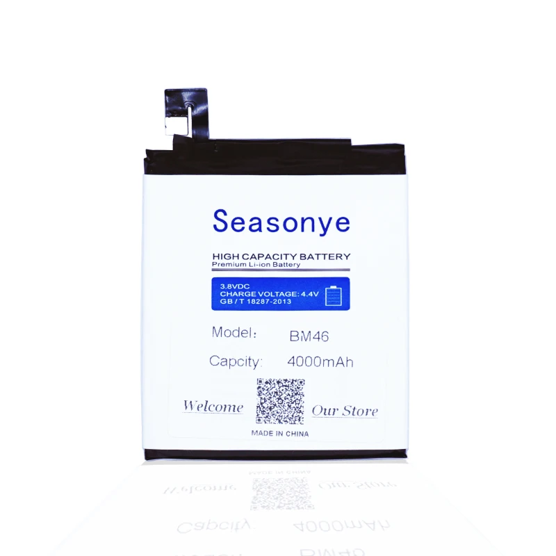 

Seasonye 4000mAh / 15.4Wh BM46 / BM 46 Mobile Phone Battery For Xiaomi Redmi Note 3 Mi Note3 Pro Retail Package