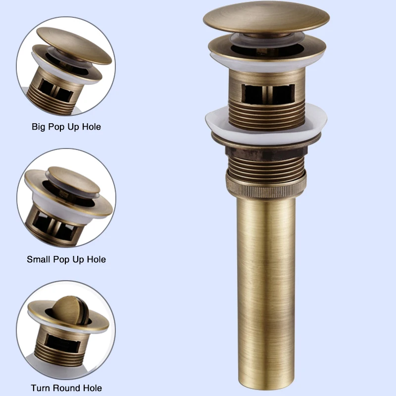 main black basin pop up drain drainer 1