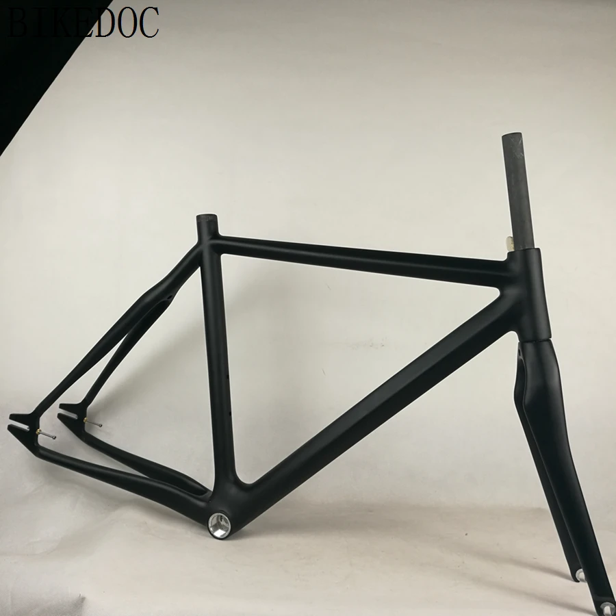 BIKEDOC 700C карбонная Трансмиссия без свободного хода рамка T700 Cuadro Bicicleta Carbono углерода велосипед рама